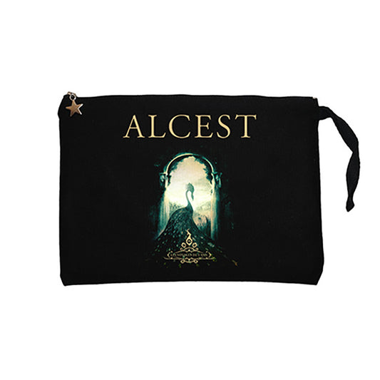 Alcest Les Voyages De lâme Siyah Clutch Astarlı Cüzdan / El Çantası