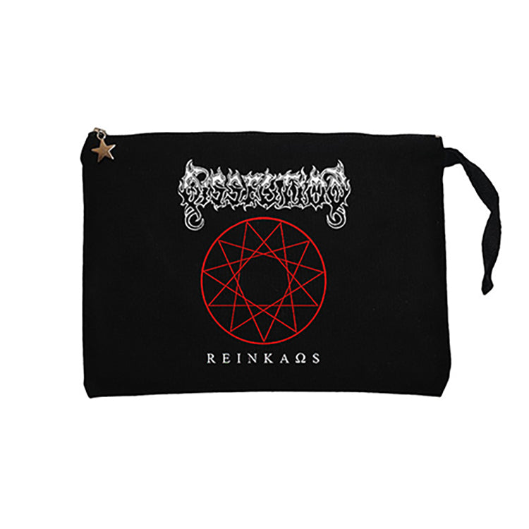 Dissection Reinkaos Siyah Clutch Astarlı Cüzdan / El Çantası