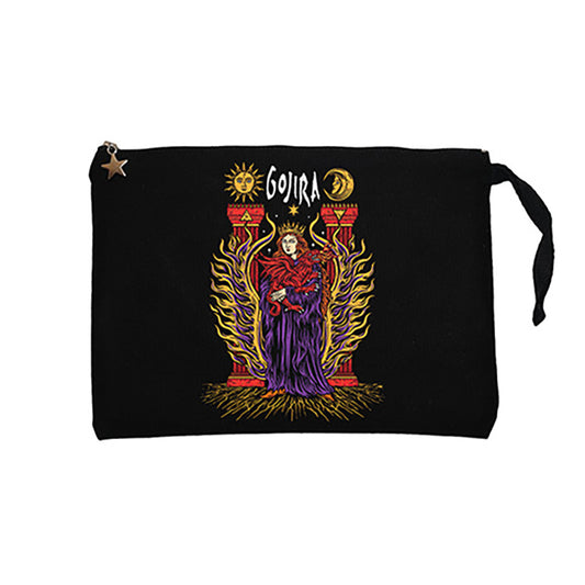 Gojira İllustrator Siyah Clutch Astarlı Cüzdan / El Çantası