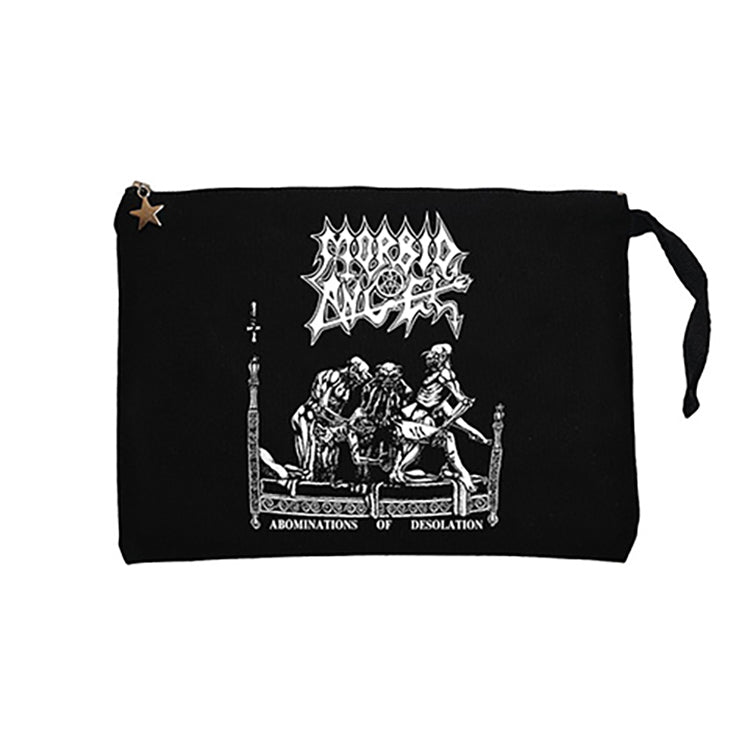 Morbid Angel Abominations Of Desolation Siyah Clutch Astarlı Cüzdan / El Çantası