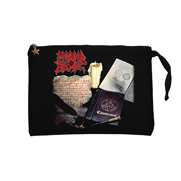 Morbid Angel Covenant Siyah Clutch Astarlı Cüzdan / El Çantası