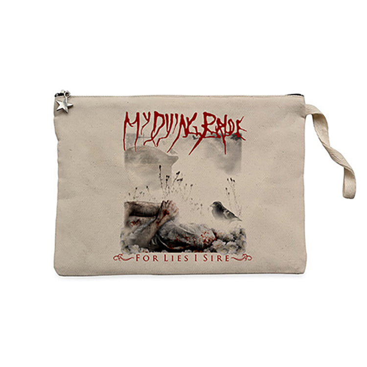 My Dying Bride For Lies i Sire Krem Clutch Astarlı Cüzdan / El Çantası