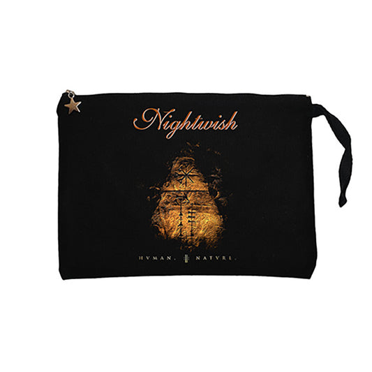 Nightwish Human II Nature Siyah Clutch Astarlı Cüzdan / El Çantası