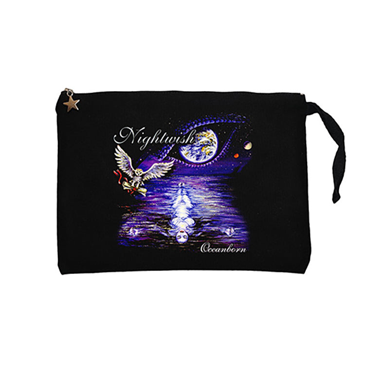 Nightwish Oceanborn Siyah Clutch Astarlı Cüzdan / El Çantası