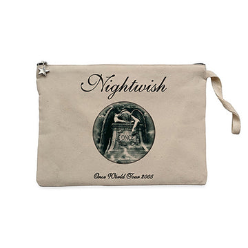 Nightwish Once Krem Clutch Astarlı Cüzdan / El Çantası