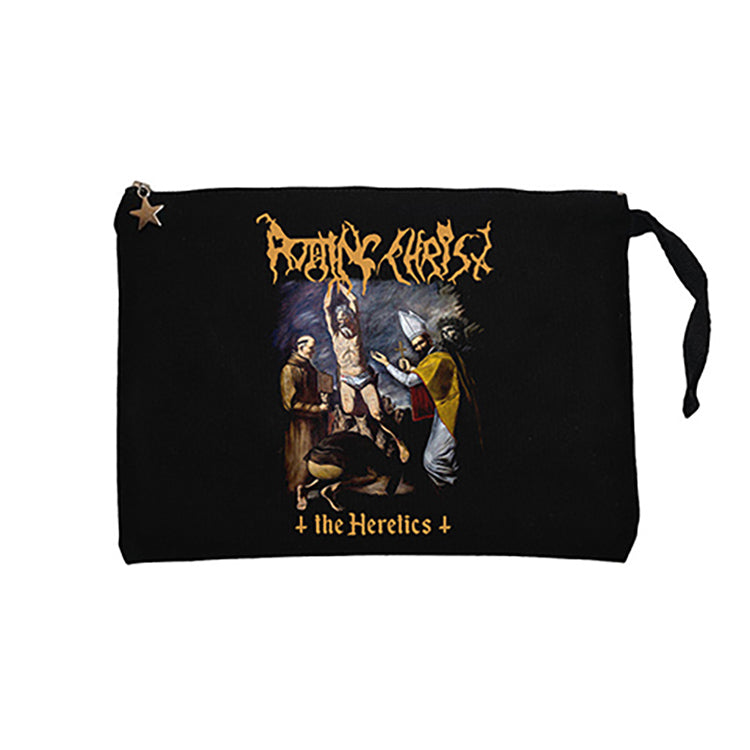 Rotting Christ The Heretics Siyah Clutch Astarlı Cüzdan / El Çantası