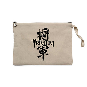 Trivium Shogun Krem Clutch Astarlı Cüzdan / El Çantası