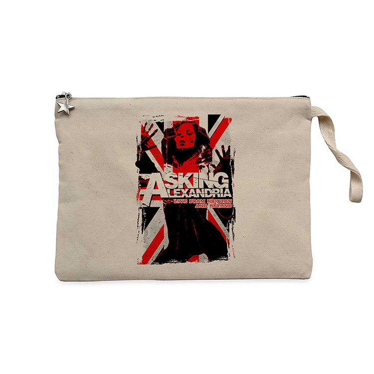 Asking Alexandria Live From Brixton And Beyond Krem Clutch Astarlı Cüzdan / El Çantası