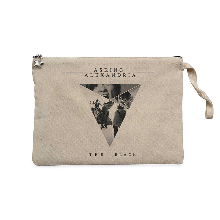 Asking Alexandria The Black 2 Krem Clutch Astarlı Cüzdan / El Çantası