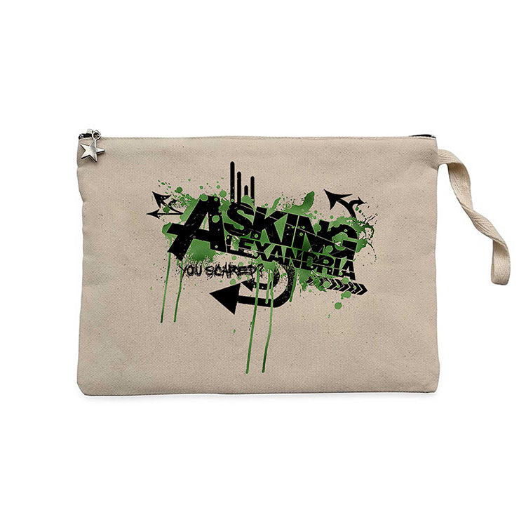 Asking Alexandria You Scared Krem Clutch Astarlı Cüzdan / El Çantası