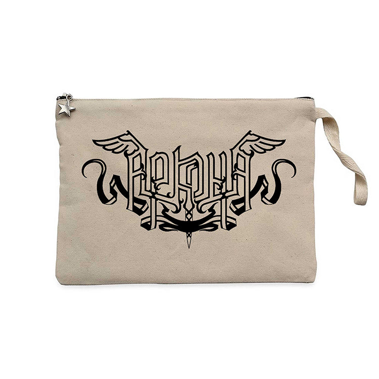 Arkona Logo Krem Clutch Astarlı Cüzdan / El Çantası