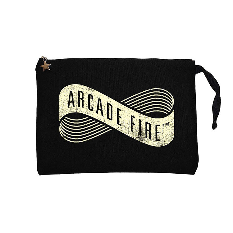 Arcade Fire Live On Stage Siyah Clutch Astarlı Cüzdan / El Çantası