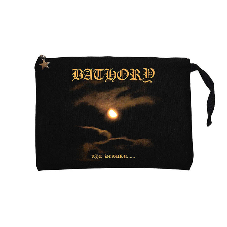 Bathory the Return Siyah Clutch Astarlı Cüzdan / El Çantası