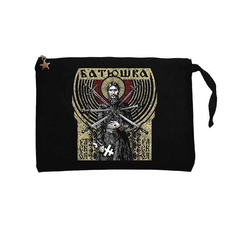 Batushka Raskol Siyah Clutch Astarlı Cüzdan / El Çantası
