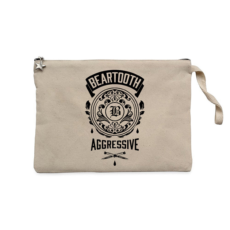 Beartooth Aggressive Krem Clutch Astarlı Cüzdan / El Çantası