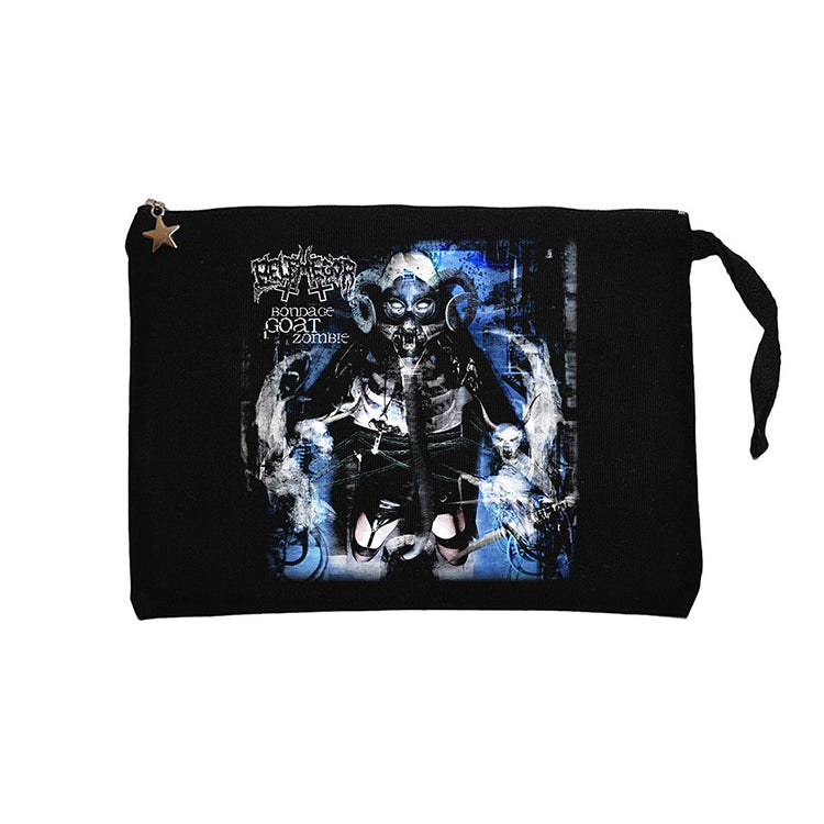 Belphegor Bondage Goat Zombie Siyah Clutch Astarlı Cüzdan / El Çantası