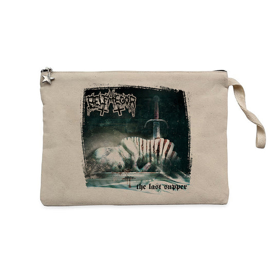 Belphegor the Last Supper Krem Clutch Astarlı Cüzdan / El Çantası