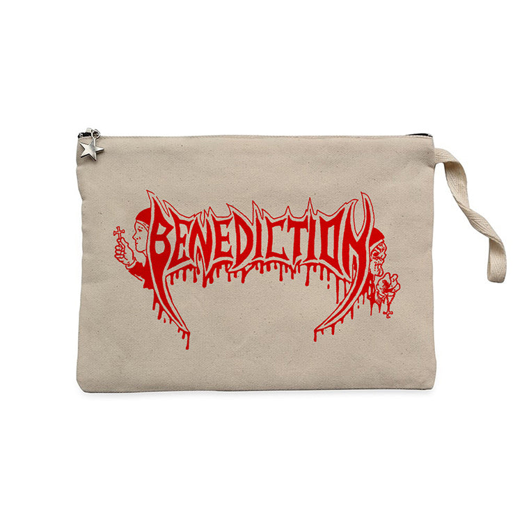 Benediction Red Krem Clutch Astarlı Cüzdan / El Çantası