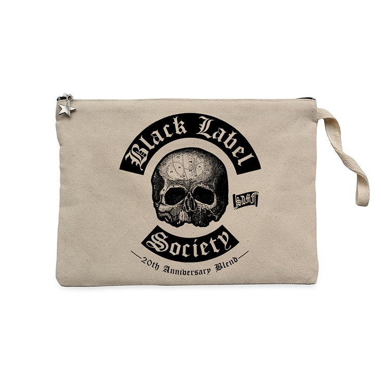 Black Label Society 20 Anniversary for Society Tour Krem Clutch Astarlı Cüzdan / El Çantası