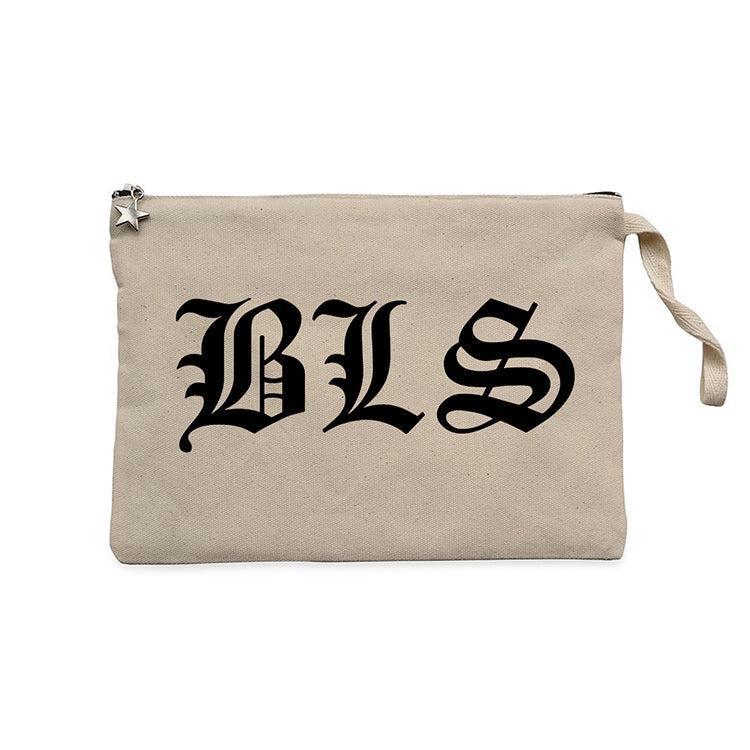 Black Label Society BLS Krem Clutch Astarlı Cüzdan / El Çantası