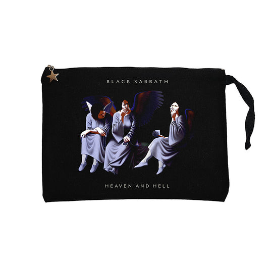 Black Sabbath Heaven and Hell Siyah Clutch Astarlı Cüzdan / El Çantası