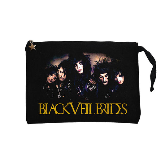 Black Veil Brides Grup Siyah Clutch Astarlı Cüzdan / El Çantası