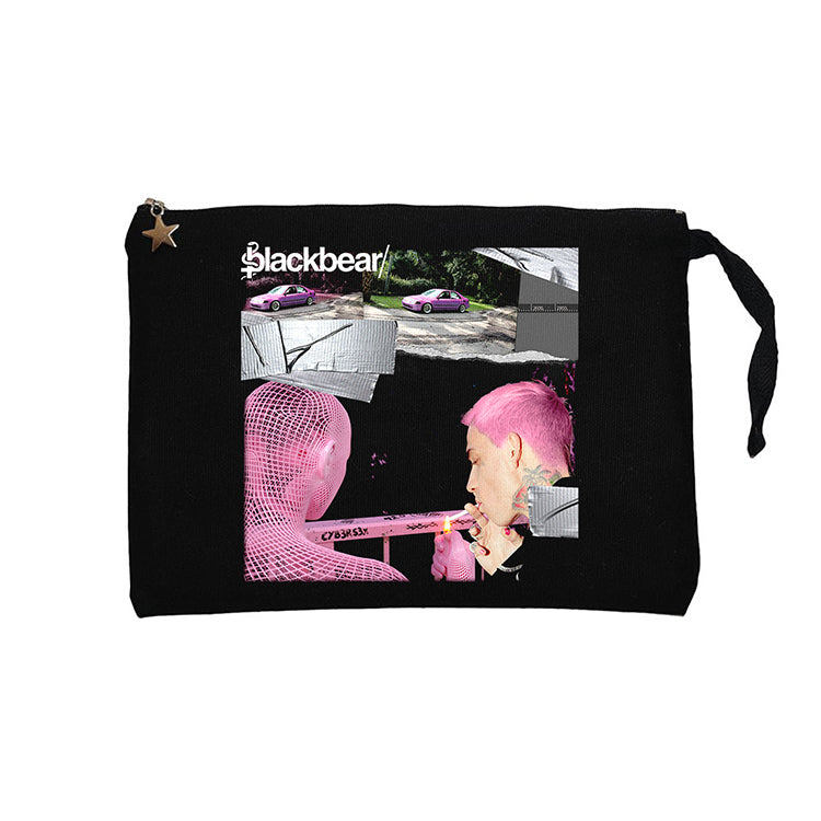 Blackbear Cybersex Siyah Clutch Astarlı Cüzdan / El Çantası