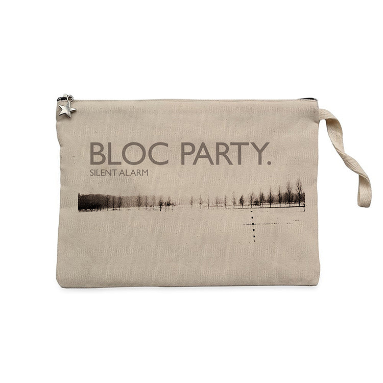 Bloc Party Silent Alarm Krem Clutch Astarlı Cüzdan / El Çantası