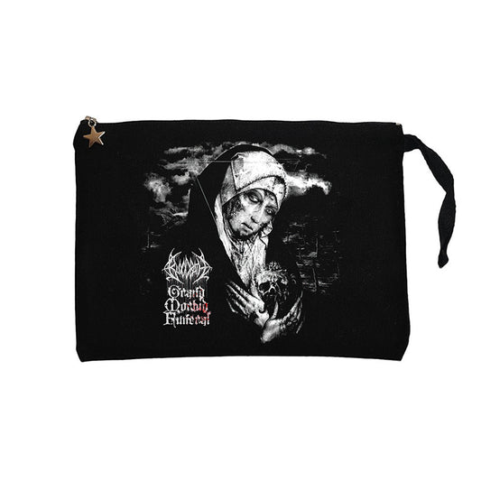 Bloodbath Grand Morbid Funeral Siyah Clutch Astarlı Cüzdan / El Çantası