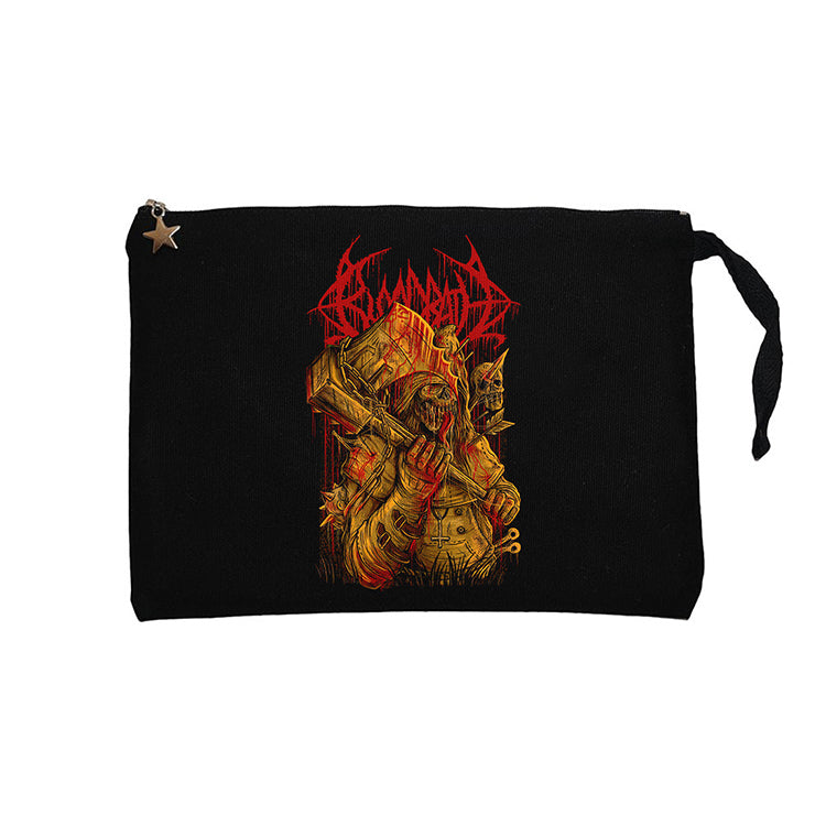 Bloodbath Skull Siyah Clutch Astarlı Cüzdan / El Çantası