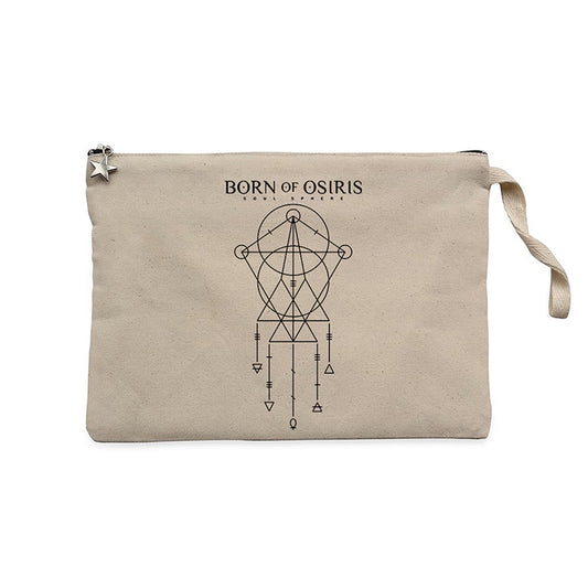 Born Of Osiris Limited Edition Krem Clutch Astarlı Cüzdan / El Çantası