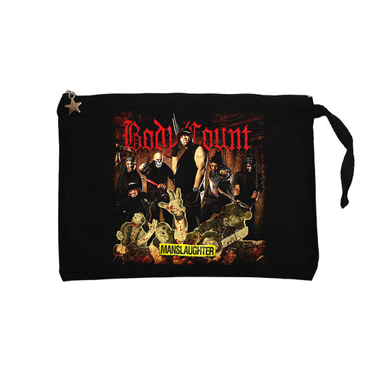 Body Count Manslaughter Siyah Clutch Astarlı Cüzdan / El Çantası