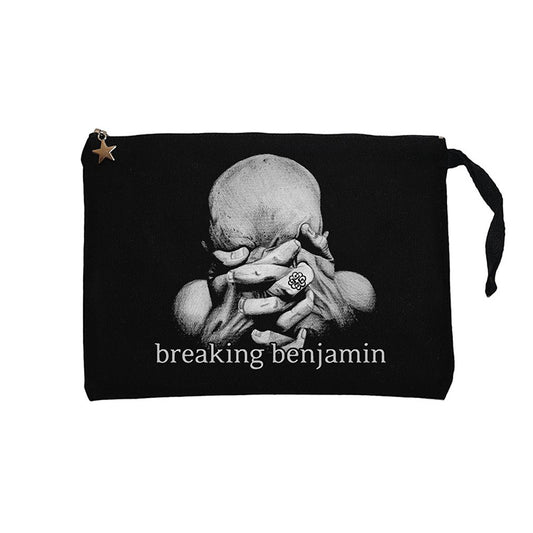 Breaking Benjamin We Are Not Alone Siyah Clutch Astarlı Cüzdan / El Çantası