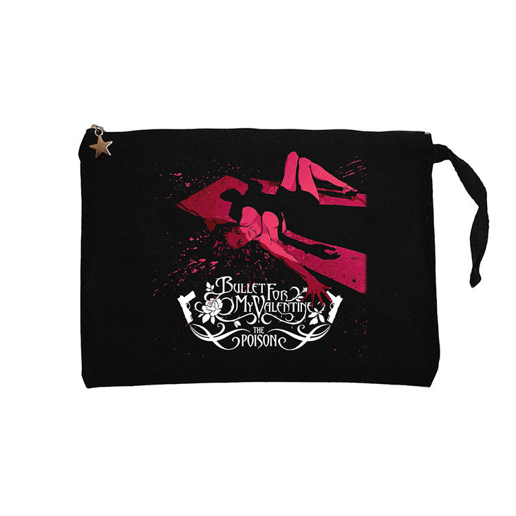 Bullet for My Valentine The Poison Siyah Clutch Astarlı Cüzdan / El Çantası