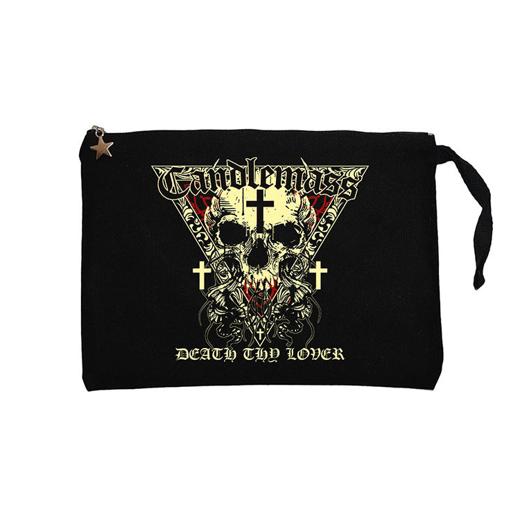 Candlemass Death Thy Lover Siyah Clutch Astarlı Cüzdan / El Çantası