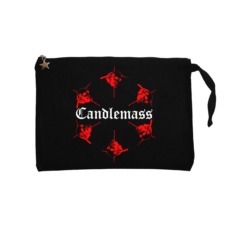 Candlemass Siyah Clutch Astarlı Cüzdan / El Çantası