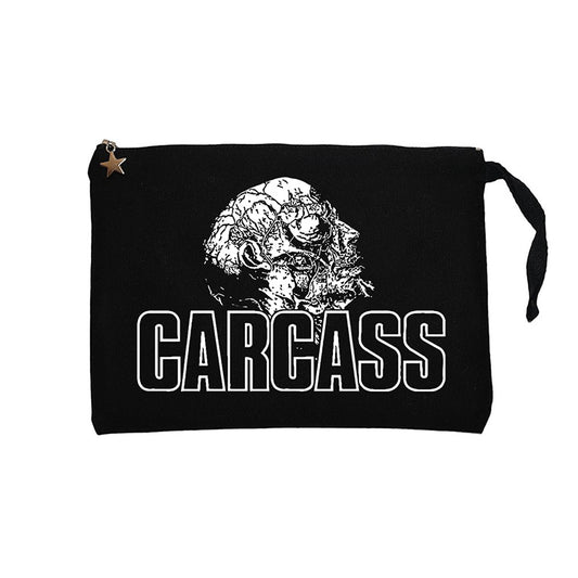 Carcass Siyah Clutch Astarlı Cüzdan / El Çantası