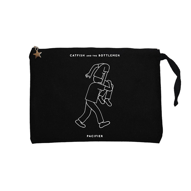 Catfish And The Bottlemen Classic Siyah Clutch Astarlı Cüzdan / El Çantası