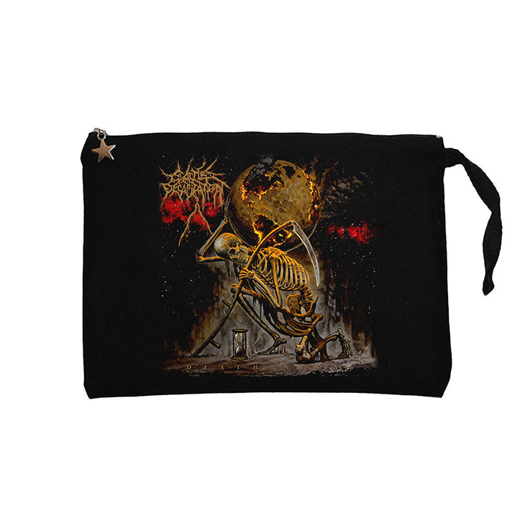 Cattle Decapitation Death Atlas Siyah Clutch Astarlı Cüzdan / El Çantası