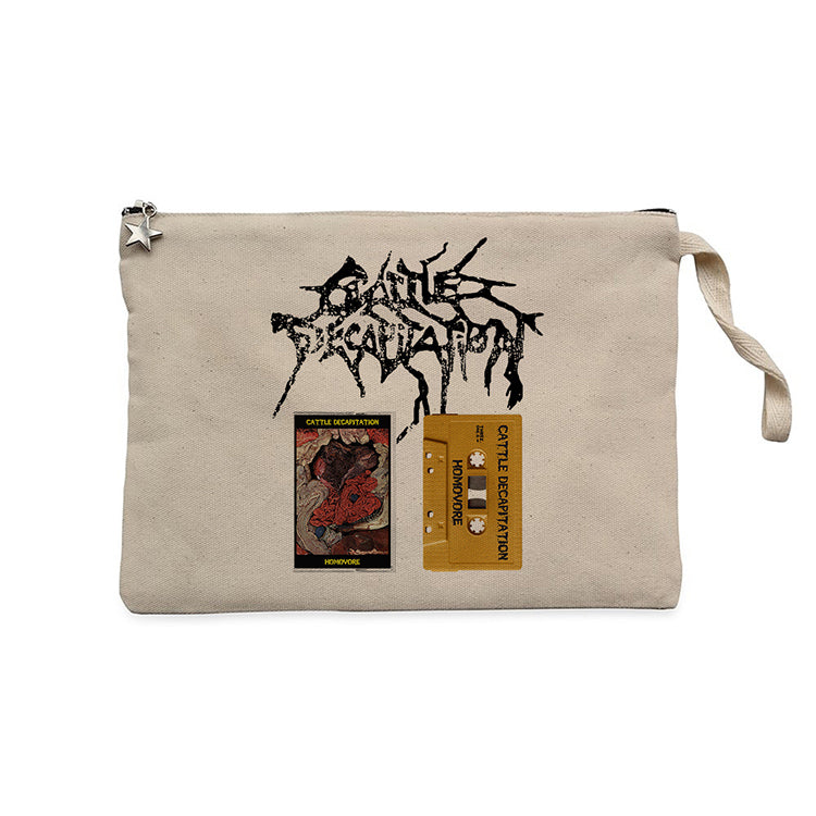 Cattle Decapitation Homovore Krem Clutch Astarlı Cüzdan / El Çantası