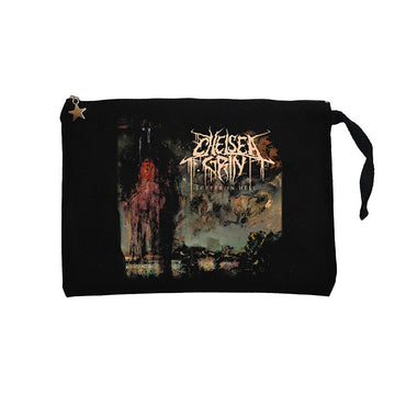 Chelsea Grin Suffer in Hell Siyah Clutch Astarlı Cüzdan / El Çantası