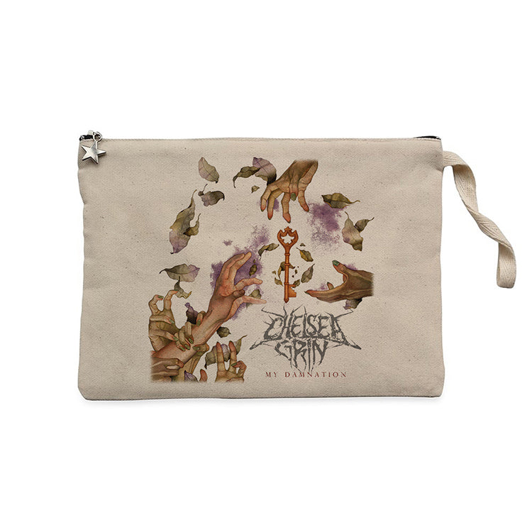 Chelsea Grin My Damnation Krem Clutch Astarlı Cüzdan / El Çantası
