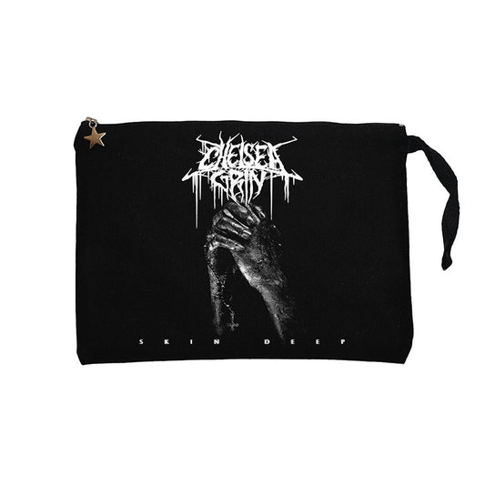 Chelsea Grin Hands Siyah Clutch Astarlı Cüzdan / El Çantası
