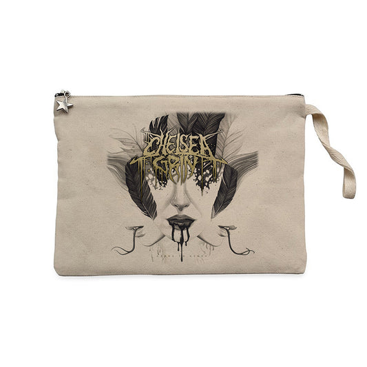 Chelsea Grin Ashes to Ashes Krem Clutch Astarlı Cüzdan / El Çantası
