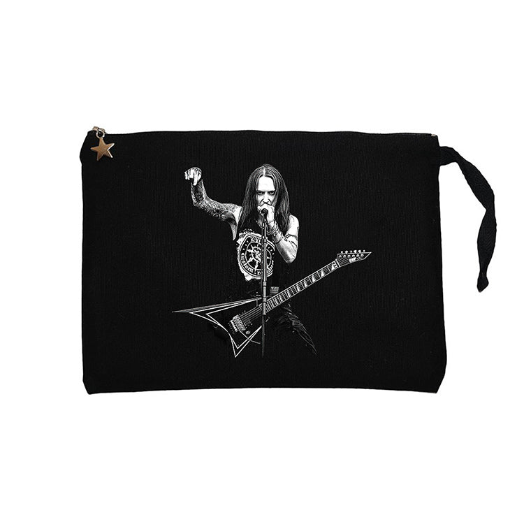 Children Of Bodom Alexi Laiho Siyah Clutch Astarlı Cüzdan / El Çantası