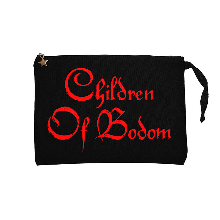 Children Of Bodom Yazı Siyah Clutch Astarlı Cüzdan / El Çantası