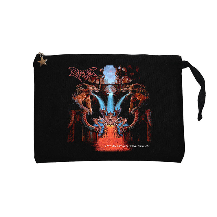 Dismember Like An Ever Flowing Stream Siyah Clutch Astarlı Cüzdan / El Çantası