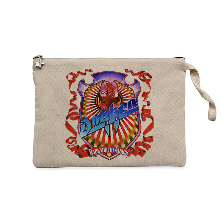 Dokken Back for the Attack Krem Clutch Astarlı Cüzdan / El Çantası