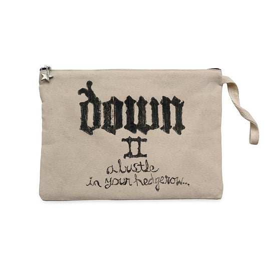 Down ii A Bustle İn Your Hedgerow Krem Clutch Astarlı Cüzdan / El Çantası