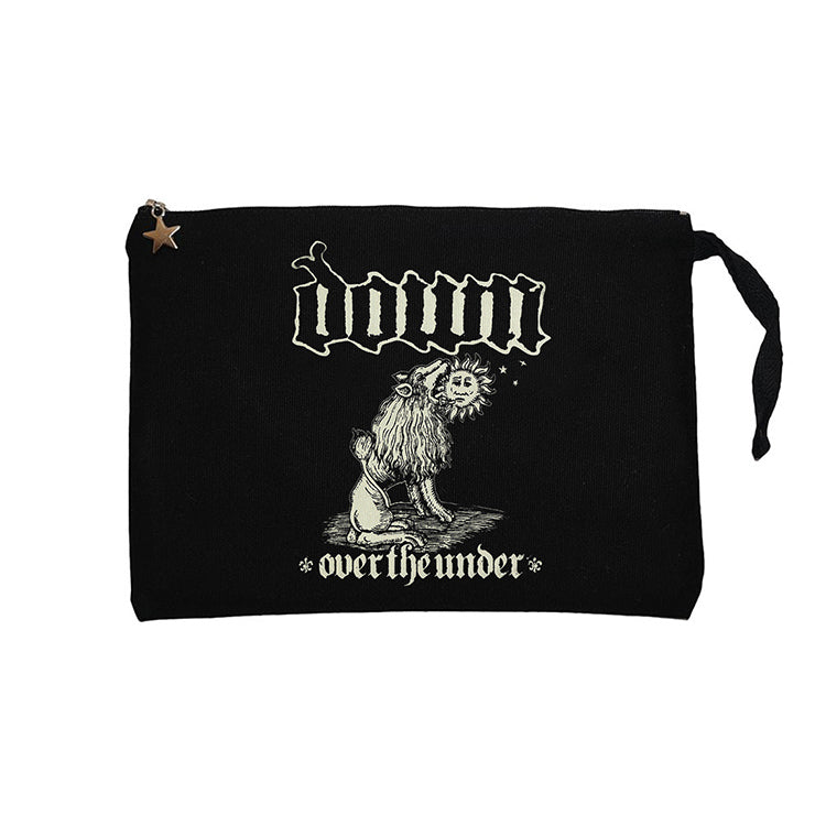 Down iii Over The Under Siyah Clutch Astarlı Cüzdan / El Çantası